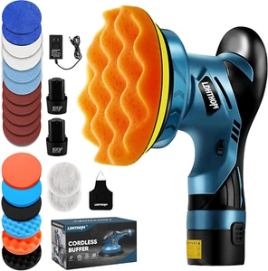 Cordless Polisher, 12V 2000Mah Battery Dual Action Polisher, 6 Variable Speeds, - Picture 1 of 7