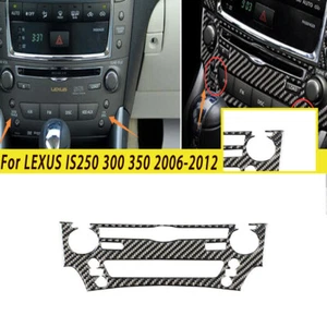Cubierta adhesiva de panel de consola de fibra de carbono para coche LEXUS IS250 300 350 06-12 - Imagen 1 de 8
