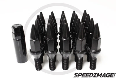 Z RACING 88MM BLACK SPIKE CONE SEAT LUG BOLTS 12X1.5MM FOR BMW Z3 Z4 Z8 Foto 1 de 3
