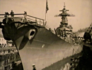 16mm Pathe Film 1960 "USS New Jersey" Battleship WW2 Korean War Sound - Picture 1 of 15