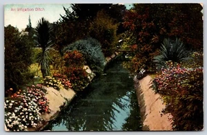 Postcard An Irrigation Ditch Unposted - Picture 1 of 2