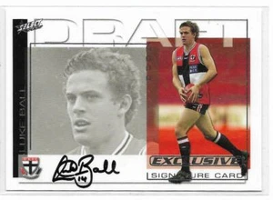 2002 Select Exclusive Draft Pick Signature (DS2) Luke BALL St. Kilda :**: - Picture 1 of 1