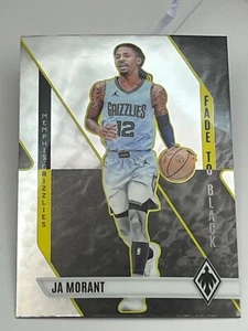 2023-24 Panini Phoenix Fade To Black Insert Card #15 Ja Morant Memphis Grizzlies - Picture 1 of 3