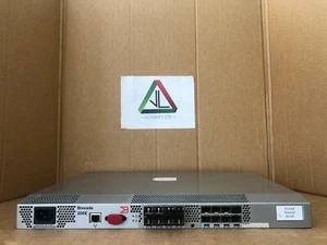 Brocade 200E FC SAN Switch Brocade 8 Active Ports with 8x SFP Modules (Inc VAT) - Picture 1 of 7