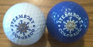 2 Steamboat  Colorado CO Snowflake Logo Pro-Grade 1 Golf Balls - Picture 1 of 5