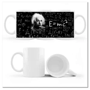 Becher Tasse mit Grafik 330 ml E=MC2 Albert Einstein Nr. H8009M_CUP - Bild 1 von 1