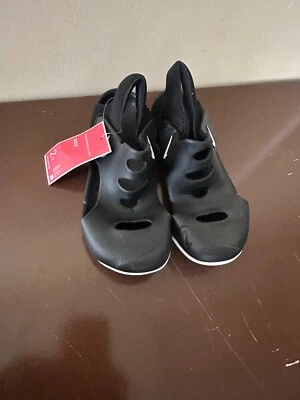 Nike Sunray Protect 3 Slip-On Sandals 2Y Boy's Black Closed Toe DH9462 001 N255 - Image 1 of 4