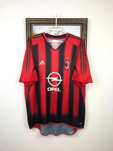 AC Milan Home football shirt 2004 Soccer Adidas Jersey Mens Maglia Trikot Sz XL - Picture 1 of 17