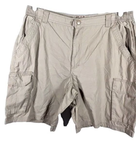 Bear River Abbigliamento Outdoor Uomo Pantaloncini Cargo Abbronzati 40/10 Usati - Foto 1 di 7