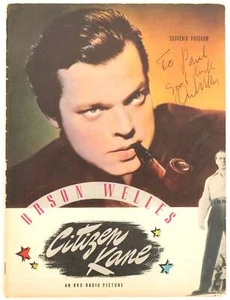 Orson WELLES: "Citizen Kane" Souvenir Program  - SIGNED - Picture 1 of 2