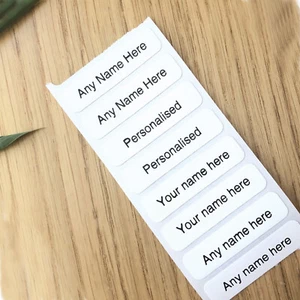 Etiquetas de hierro sobre nombre uniforme ropa de bebé etiquetas nombre personalizado etiqueta - Imagen 1 de 10