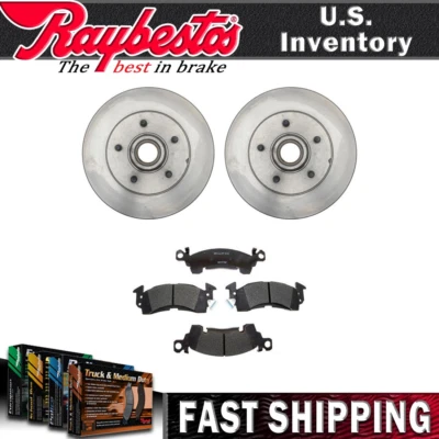 Front Brake Rotor and Hub Assembly & Brake Pads For 1975 1976 1977 1978 GMC P25 - Image 1 of 4