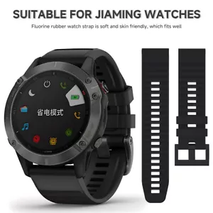 Sport Silikon Band für Garmin Fenix 7/5X/6X/Descent MK1/D2 Delta PX/D2 Charlie - Bild 1 von 20