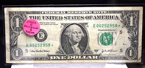 VERY RARE FROM SHEET 2003 A $1.00 STAR NOTE VERY RARE LOW RUN 320K GOOD COND - Picture 1 of 2