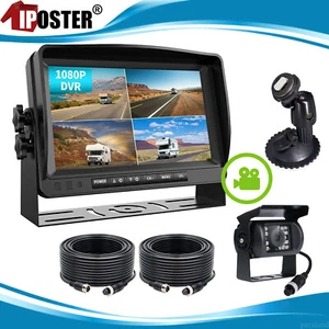 7" AHD Monitor Car 4PIN Reversing Camera 2x10m Kit DVR 1080P 12-24V Splitscreen - Picture 1 of 12