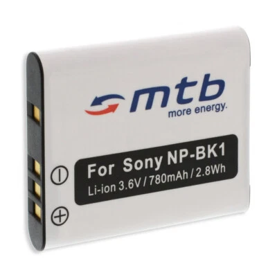 MTB MORE ENERGY Akku NP-BK1 für Sony Cyber-Shot DSC-S750, S780, S950, W180, W190, W370