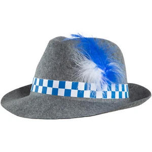Trachtenhut Seppelhut Oktoberfest bayerischer Hut Bayernhut Wiesnhut Tirolerhut - Bild 1 von 3