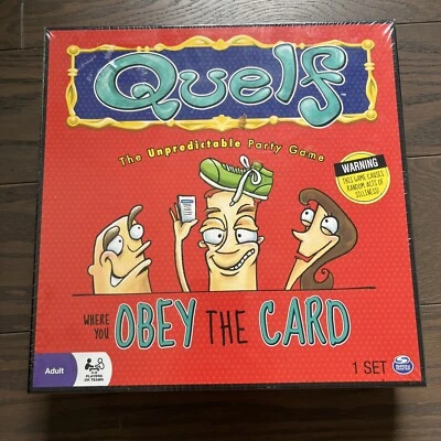 Quelf Board Party Game New Sealed Spin Master Obey the Cards 2011 Complete - Image 1 of 4