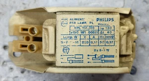 PHILIPS ALIMENTATORE REATTORE BALLAST LAMPADA NEON PL PLS G23 5W 7W 9W 11W NOS - Foto 1 di 2