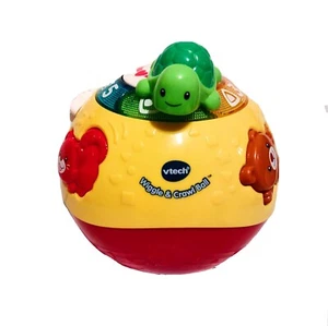 Vtech WIGGLE & CRAWL BALL Lights Music Sounds Movement Sensory Stimulation - Picture 1 of 5