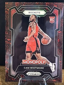 2023-24 Panini Prizm Monopoly #31 Cam Whitmore Monopoly Man Red Pattern Rookie - Picture 1 of 2