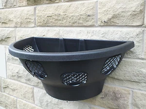 4 x BLACK  "Plantopia Easy Fill"  The Original Wall Baskets With Snap In Panels - Picture 1 of 10