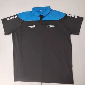 Capelli Sport Polo Shirt XL Black/Blue Short Sleeve - Picture 1 of 7