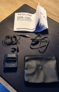 Tascam DR-10L Digital-Audiorecorder mit Lavalier-Mikrofon, black - Bild 1 von 8