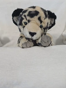 Vintage Leopard Stofftier Plüschtier grau Gepard Naturschutz Wildtiere Künstler RAR - Bild 1 von 12
