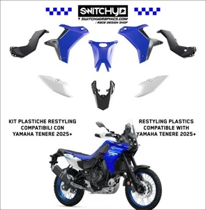 Yamaha Tenere 700 2025 Kunststoff Kit RTECH T7 REVOLUTION Blau Weiß Schwarz - Bild 1 von 8