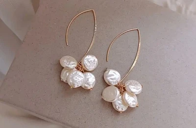 Simple Chic Pearl Drop Party Earrings for Women - Image 1 of 2