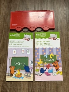 mini LÜK Kasten,2 Arbeitshefte,Lesen und Rechnen lernen mit der Maus, ab 5 Jahre - Bild 1 von 2
