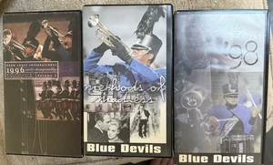 3 Video Lot 96 Drum Corp Intl,’98 And ‘00 Blue Devils Drum Corp - Picture 1 of 2