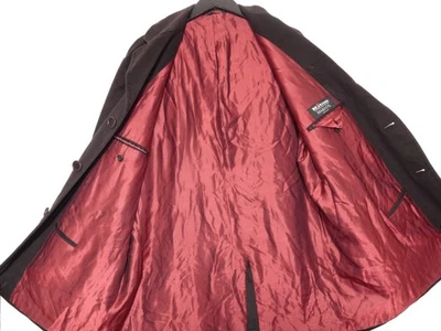 Kiton Napoli 100% кашемир черный кожаный отделки красный атласный 3r/2B 1V спортивное пальто 58 - Изображение 1 из 4