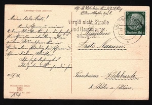 OPC 1936 Landshut to Leverkusen Schlebusch Postcard 51238 - Picture 1 of 2