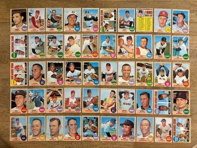 1968 Topps винтажный бейсбол 50 карт лот дебютант RC звезды высоты # EX VG-EX изящный! - Изображение 1 из 4