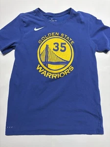 Nike Golden State Warriors Kevin Durant Blue Dri Fit Basketball T Shirt Mens M - Picture 1 of 5