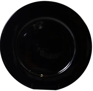 UNO BLACK by Taitu Designed Emilio Bergamin Italy Charger Plate 12.25" NEW Japan - Picture 1 of 4