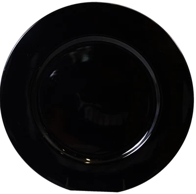 UNO BLACK by Taitu Designed Emilio Bergamin Italy Charger Plate 12.25" NEW Japan - Image 1 of 4