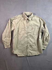 Camicia da lavoro uomo Levis XL manica lunga tela con bottoni linguetta rossa WPL-423 - Foto 1 di 5