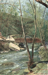 Minneapolis MN The Glen Minnehaha Creek Longfellow Antique 1908 Postcard 465 - Picture 1 of 2
