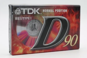 TDK D90 IEC I /TYPE I beschreibbare leere Audiokassetten Bänder versiegelt & neu - Bild 1 von 4
