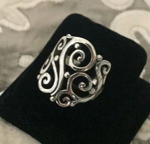 Retired James Avery Open Sorrento Scroll Filigree Ring size 6 AMAZING CONDITION - Picture 1 of 5