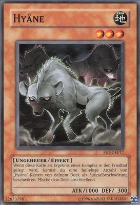 YuGiOh Hyäne FET-DE017 Common NM unl. - Bild 1 von 2