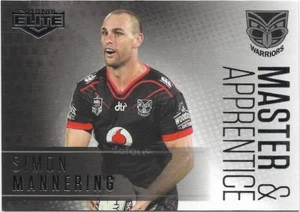 2018 NRL Elite Master & Apprentice (MA 29) Simon MANNERING Warriors - Picture 1 of 1