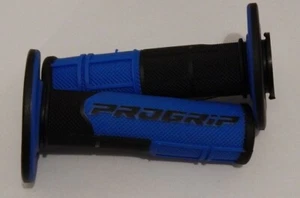 Motorcycle Grips ProGrip 801 New style 7/8" Off-road Blk/Light Blue Half-Waffle - Picture 1 of 1