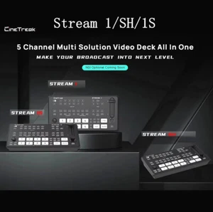 Cinetreak Stream 1/SH/1S Video Switcher 5-CH SDI HDMI USB Multi-Solution Deck - Picture 1 of 13