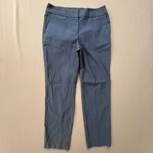 Worthington Women's Ankle Pants Size 12 Chino Trouser Blue Mid-Rise Slim Fit - Picture 1 of 8