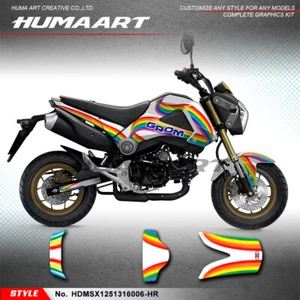 Pocket bike Custom Vinyl Sticker Decal Graphics for Grom & MSX 125 2013-2016 - Bild 1 von 17