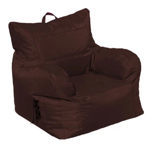 POLTRONA POUF POUFF BEANBAG OXFORD MARRONE - Foto 1 di 2